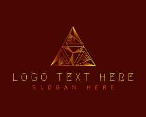 Gaming - Pyramid Abstract Triangle logo design