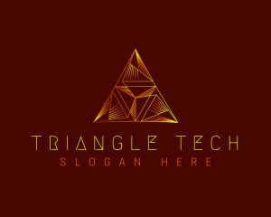 Pyramid Abstract Triangle logo design