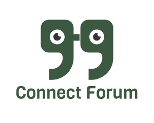 Forum - Green Quote Eyes logo design