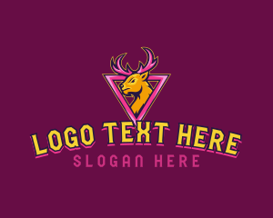 Game Streaming - Stag Deer Gaming logo design