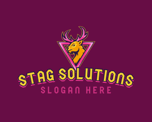 Stag Deer Gaming logo design