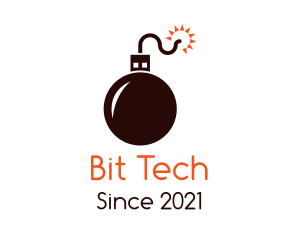 Tech Bomb USB logo design