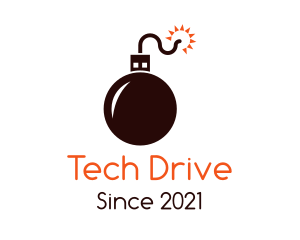 Tech Bomb USB logo design