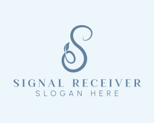 Leaf Vine Letter S logo design