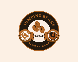 Coffee Bean Handcuffs logo design