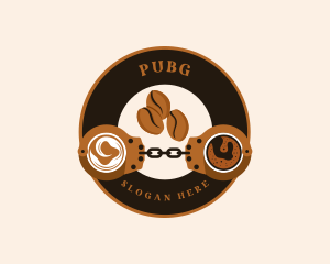 Restaurant - Coffee Bean Handcuffs logo design