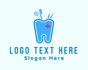 Pediatric Dentistry - Medical Tooth Tools logo design