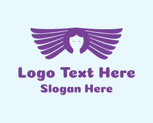Violet Wings Head Logo