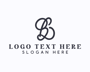 Beauty Styling Boutique Letter B logo design