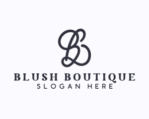 Beauty Styling Boutique Letter B logo design