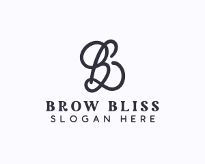 Beauty Styling Boutique Letter B logo design