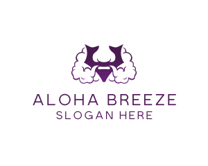 Violet Bearded V  logo design