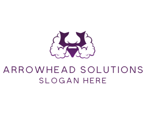 Violet Bearded V  logo design