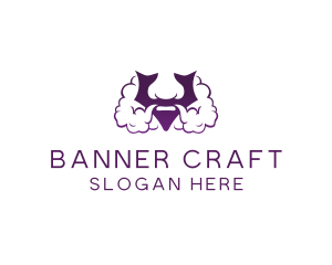 Violet Bearded V  logo design