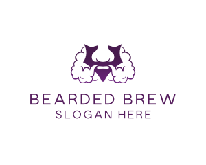 Violet Bearded V  logo design