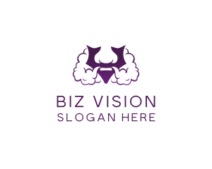 Violet Bearded V  logo design