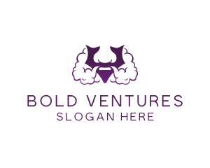 Violet Bearded V  logo design