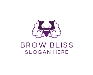 Violet Bearded V  logo design