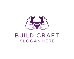 Violet Bearded V  logo design