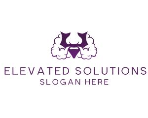 Violet Bearded V  logo design