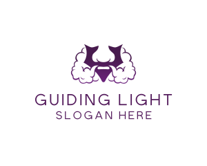 Violet Bearded V  logo design