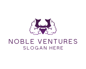 Violet Bearded V  logo design