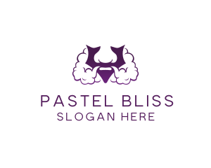 Violet Bearded V  logo design