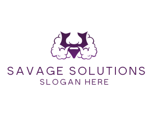 Thug - Violet Bearded V logo design