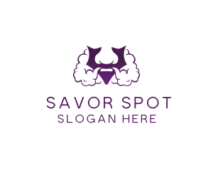 Violet Bearded V  logo design