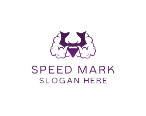 Violet Bearded V  logo design