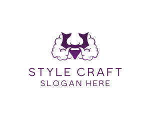 Trend - Violet Bearded V logo design