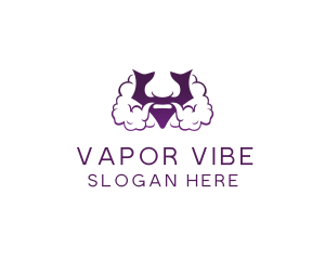 Violet Bearded V  logo design