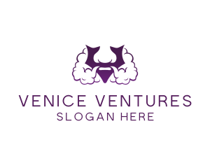 Violet Bearded V  logo design