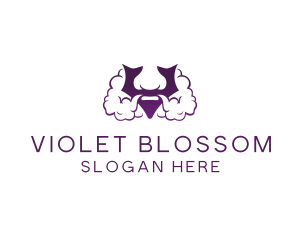 Violet Bearded V  logo design