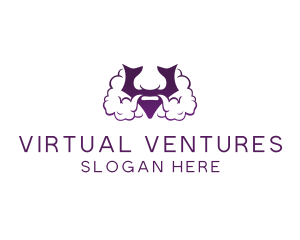 Violet Bearded V  logo design