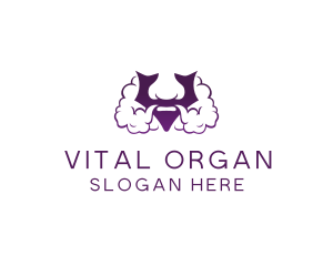 Violet Bearded V  logo design