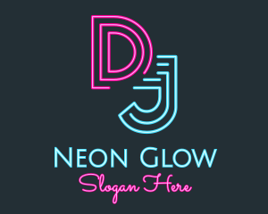Neon - Neon Media Radio Station DJ logo design