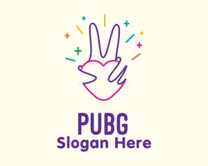 Community - Colorful Optimistic Hand logo design