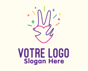 Care - Colorful Optimistic Hand logo design