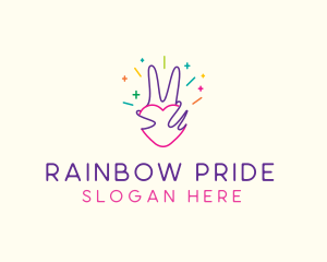 Gay - Colorful Optimistic Hand logo design