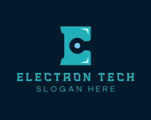 Tech Circuit Letter E  logo design