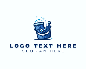 Wash - Cleaning Bucket Sanitation logo design