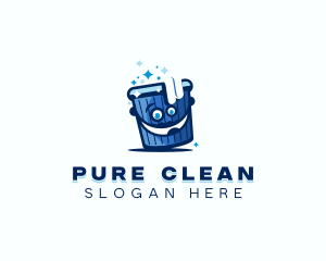 Cleaning Bucket Sanitation logo design