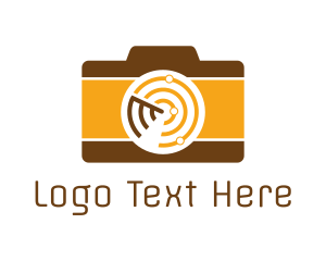 Lens - Radar Camera Shutter logo design