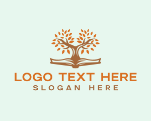 Educational - Reading Book Tree logo design