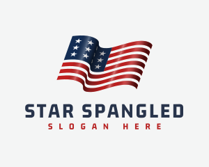 American - American National Flag logo design