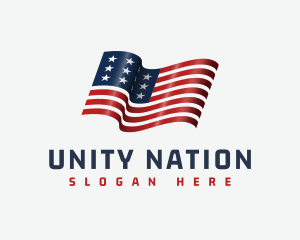 American National Flag logo design