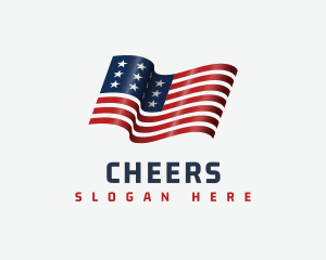 United States - American National Flag logo design