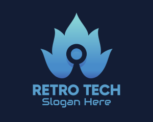 Blue Fire Tech logo design