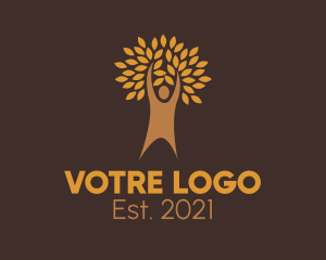 Tree Planting - Autumn Leaves Wellness logo design